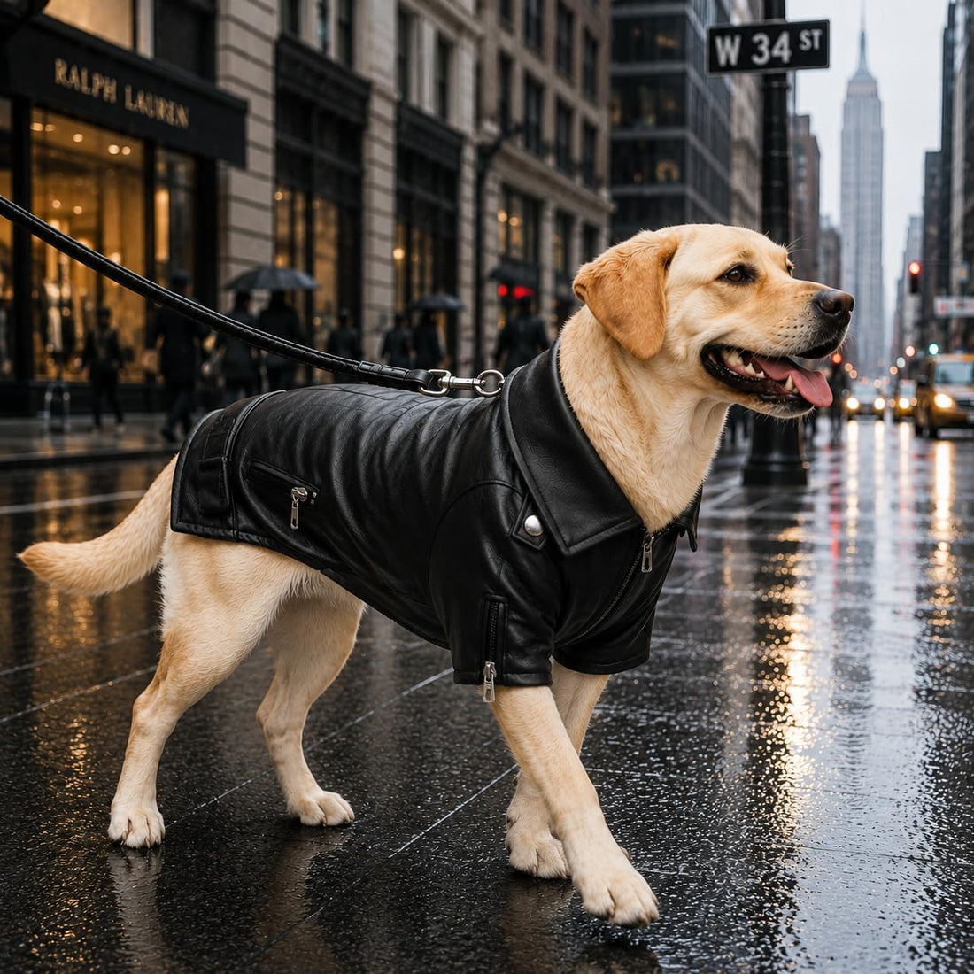 Lovelonglong Cool Dog Leather Jacket