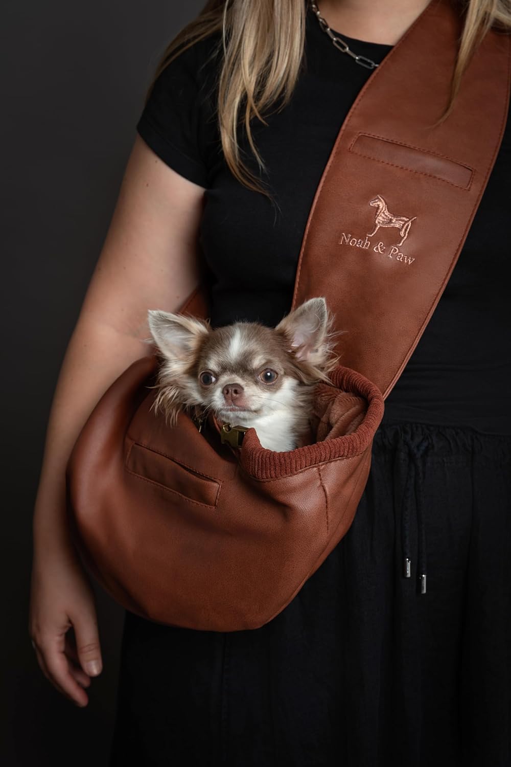 Noah & Paw Dog Sling Carrier for Small Dogs 3-10lb