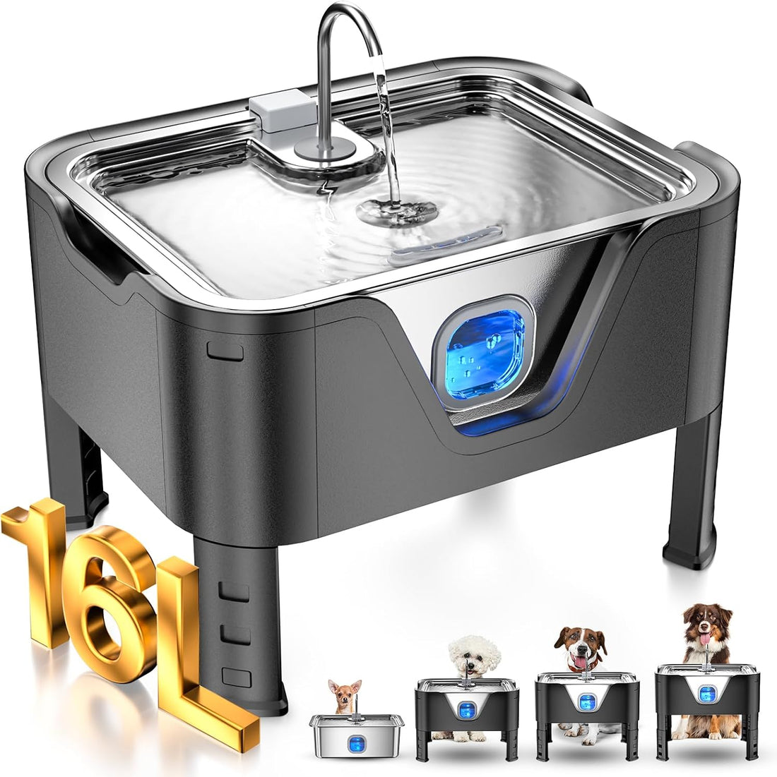 Dog Water Fountain Stainless Steel