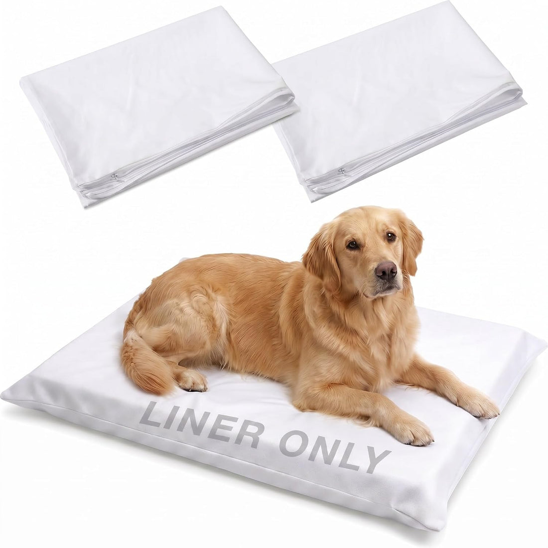 2 Pack Waterproof Dog Bed Liner,Square