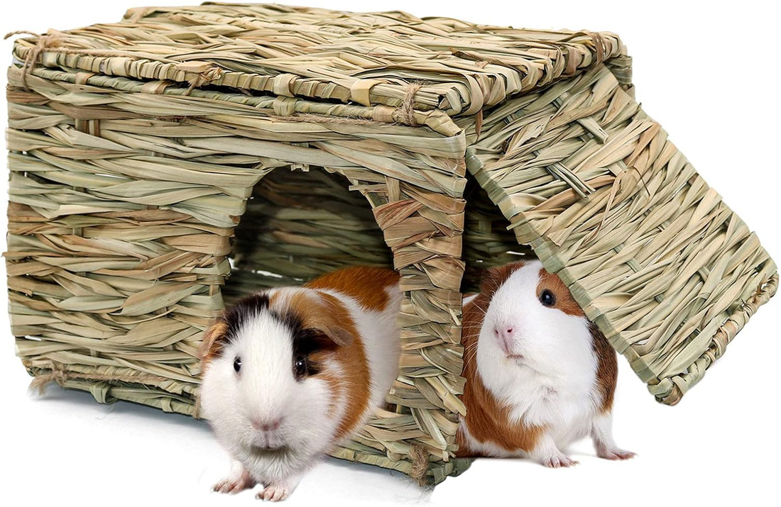BWOGUE Large Guinea Pig Grass House, Guinea Pig Hideout