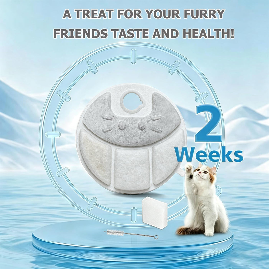 Pet Water Fountain Filters Fit for Petlibro Capsule Dog Fountain