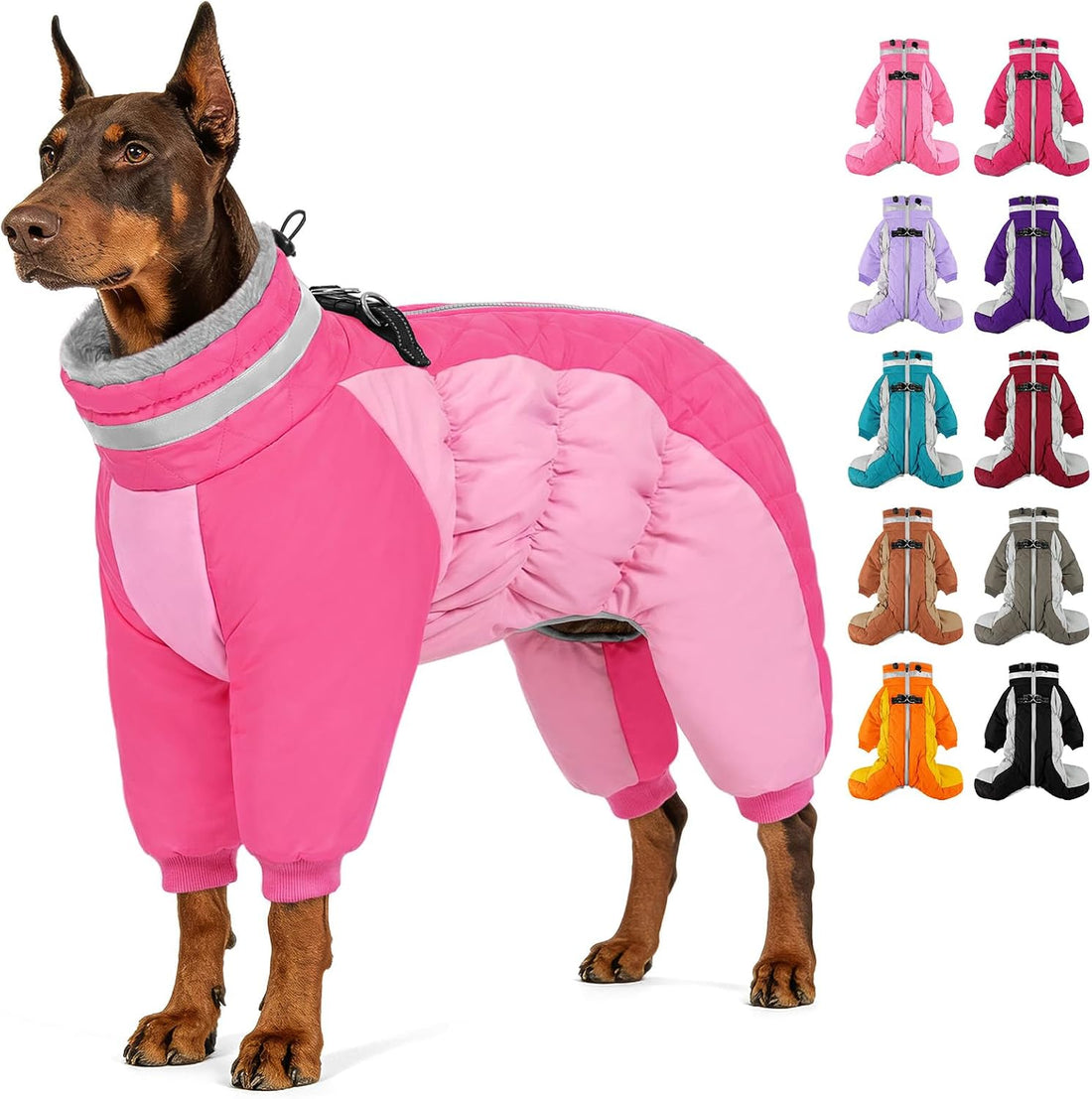 AOFITEE Dog Coats for Large Dogs Warm Full Body Dog Jacket