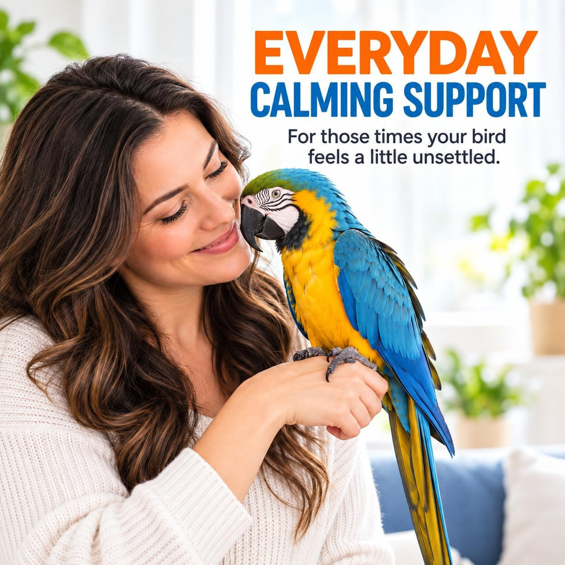 UnRuffledRx Bird Calming Supplement for Parrots | L-Theanine + GABA