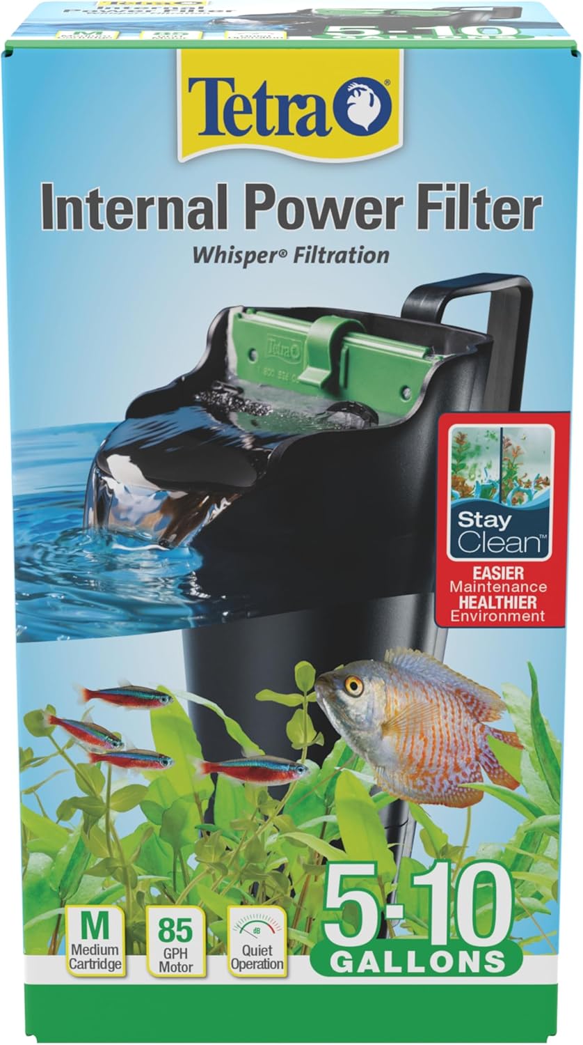 Tetra Whisper 85 GPH Internal Power Filter For Aquariums