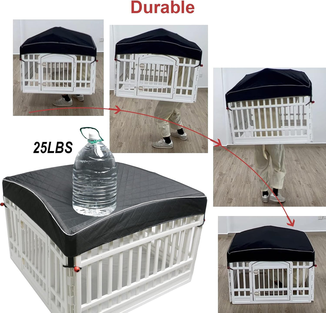 Dog Pen Cover Dog Playpen Cover for Pets,Provide Shade and Security