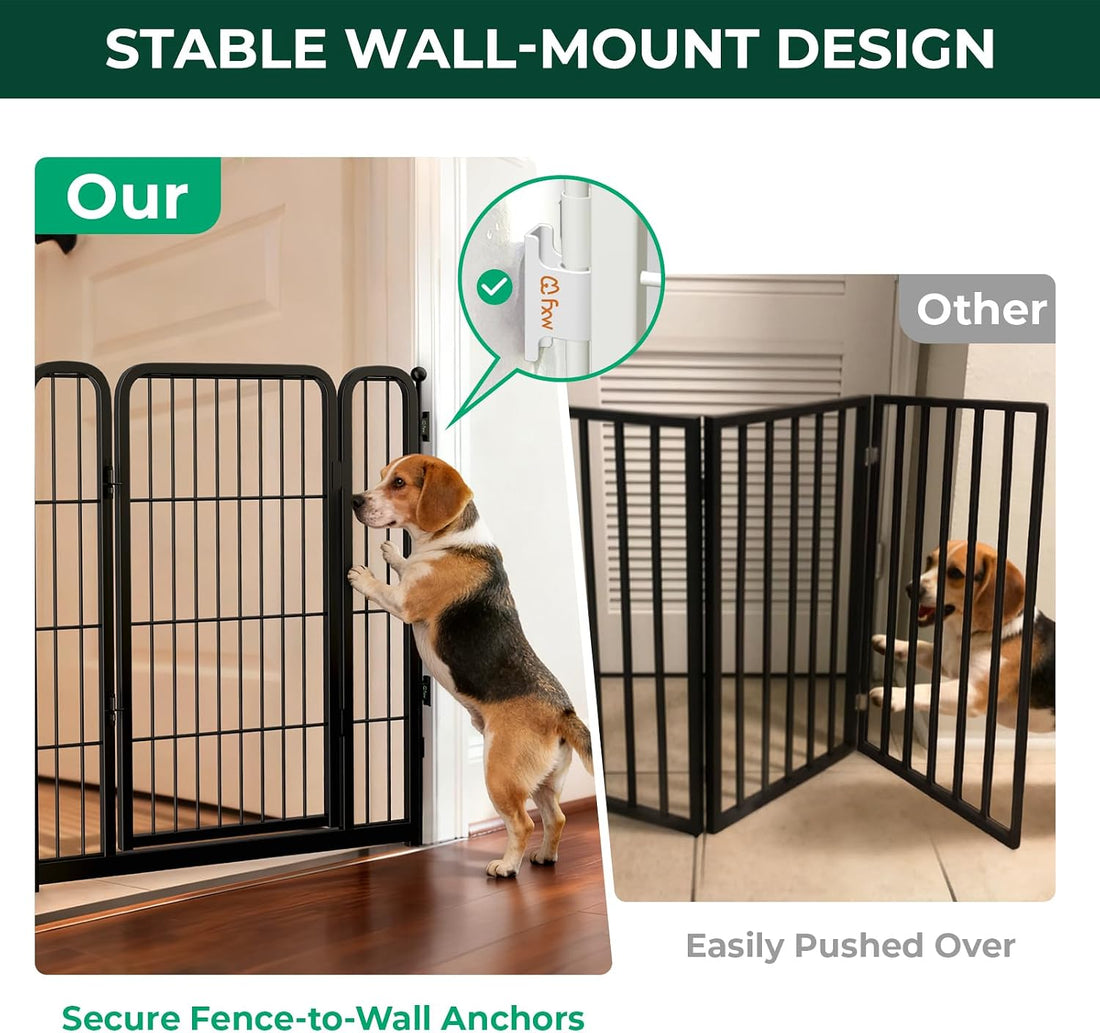 FXW Dog Gate, Extra Wide Adjustable for Openings Up to 219", 32" H