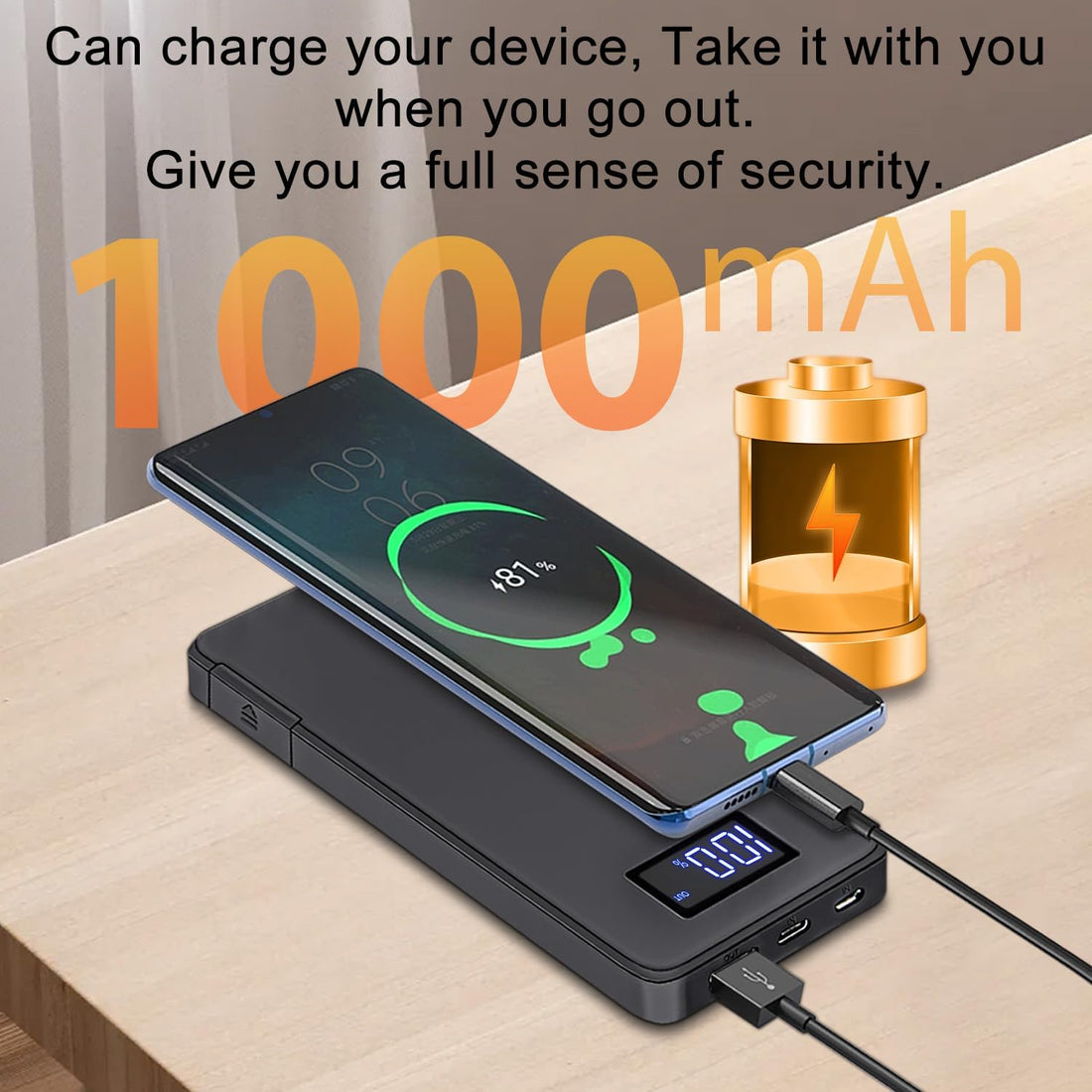 Kiewn 1080P Power Bank Video Recorder