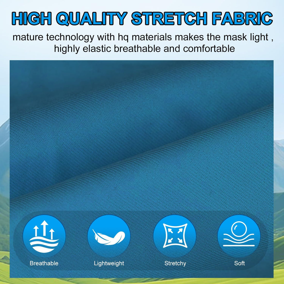 Horse Fly Mask with Forelock Opening Stretch