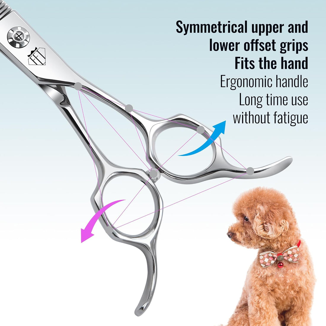 Professional Curved Thinning Scissors for Dog Grooming