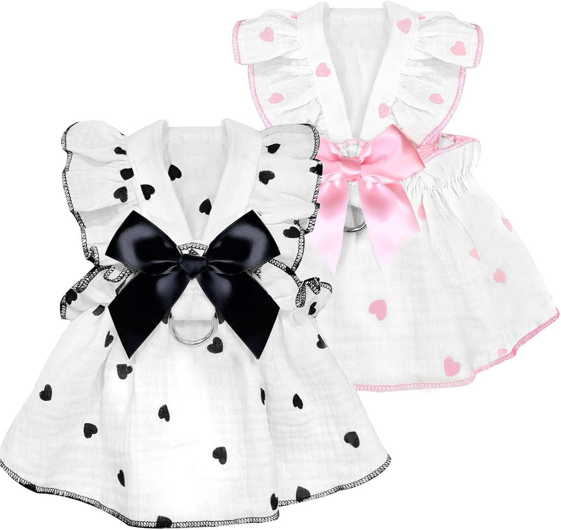 Dog Dresses for Small Dogs Girl Female Dog Cat Clothes Dress Cute