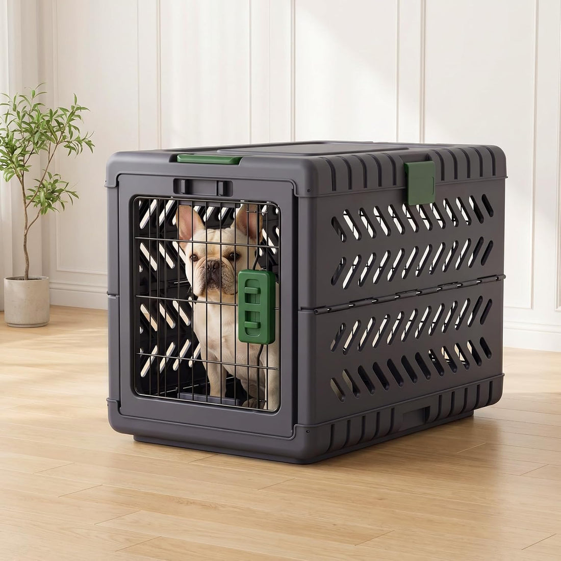 28 in Handle Basic Dog Crate for Indoor Use, Pet Kennel Cage