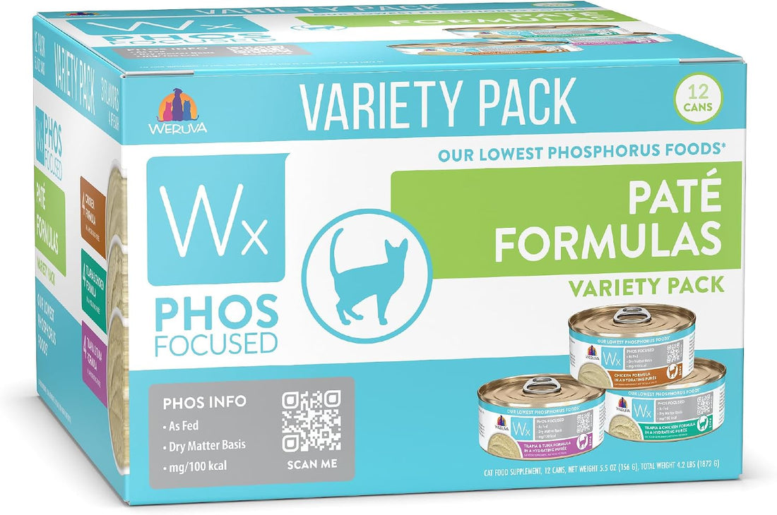 Weruva Wx Phos Focused Pate Formulas 5.5oz Can Variety Pack