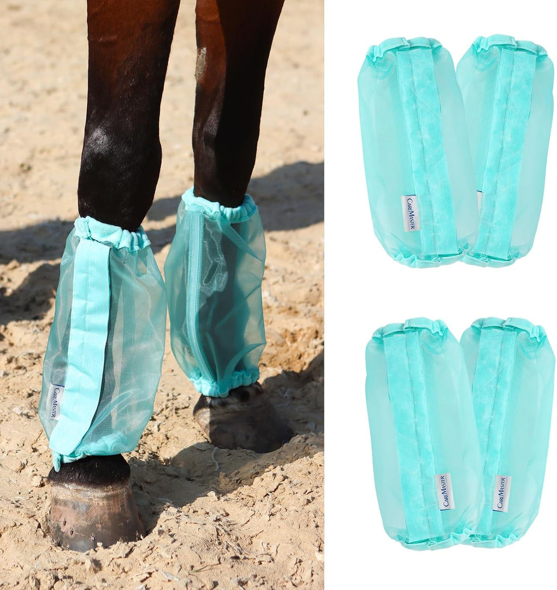 Universal Size Horse Leggings Fine Mesh Horse Fly Boots Greatly