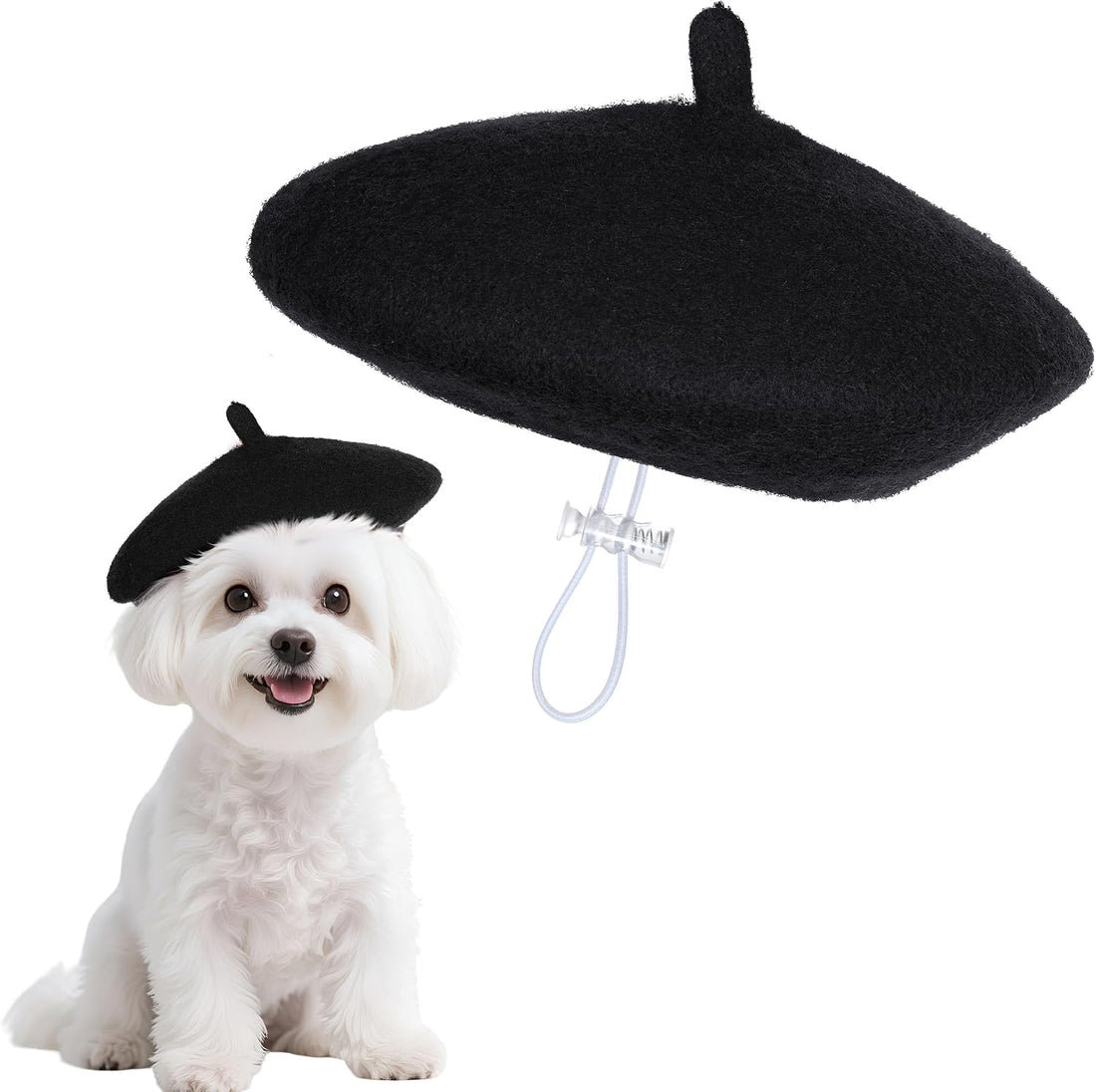 choyaxo 1pcs Dog Beret Funny Artist Dog hat for Small Dogs Cat