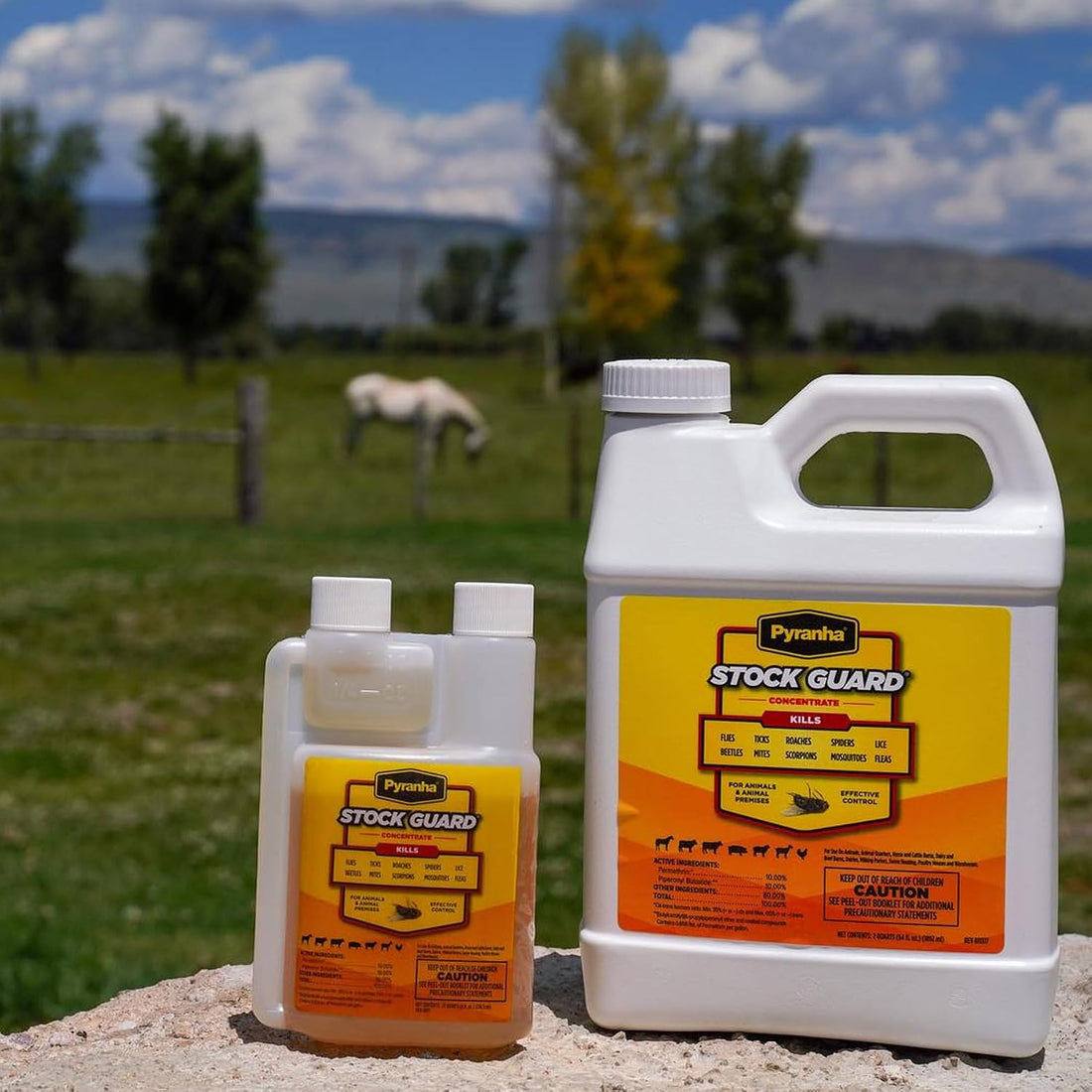 PYRANHA Stock Guard Concentrate - Livestock, Barn, Milk Rooms, Dairies