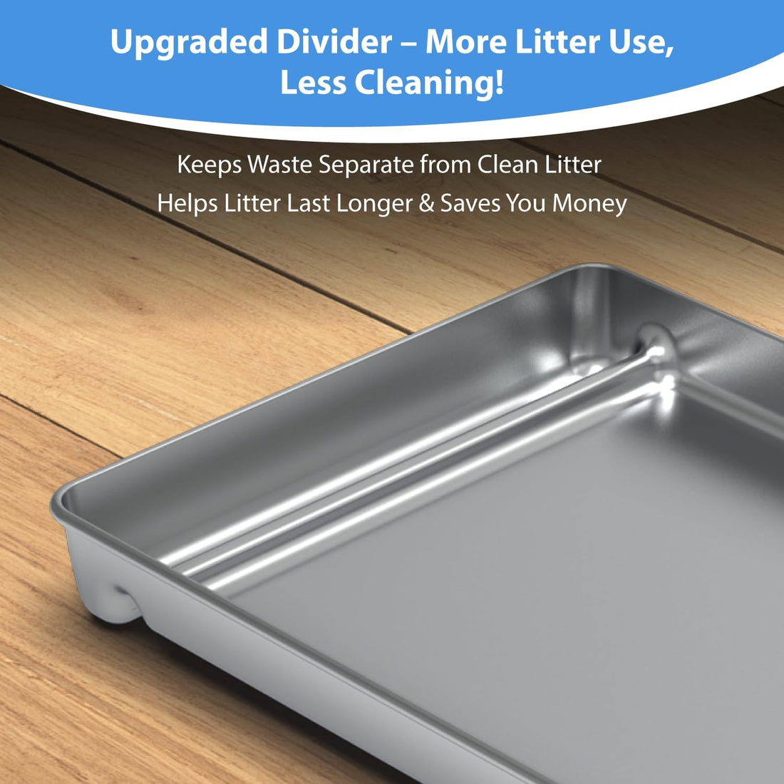 Stainless Steel Reusable Litter Tray Compatible with Petsafe