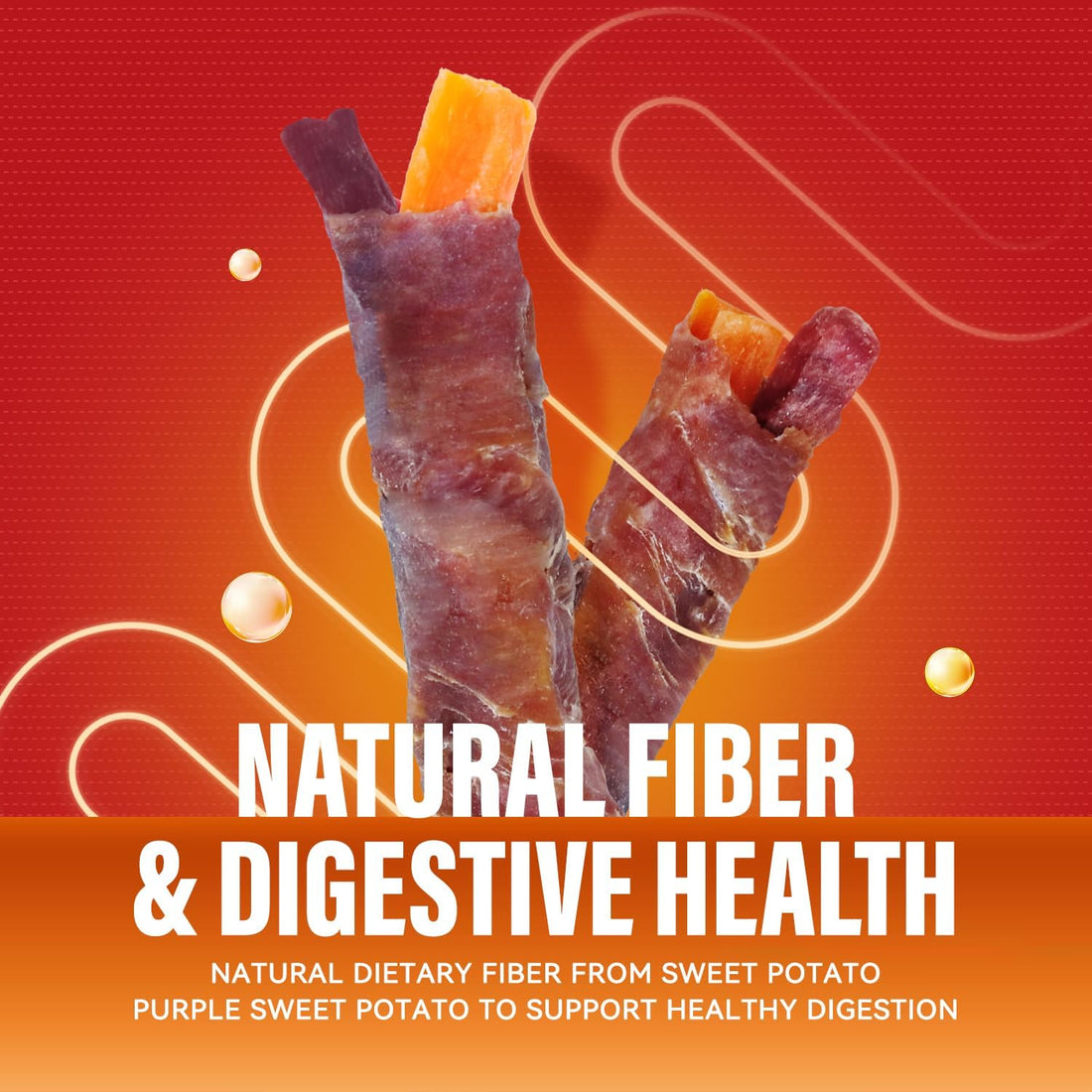 Double Sweet Potato Dog Treats Duck Jerky Treats 10.58oz (300g)