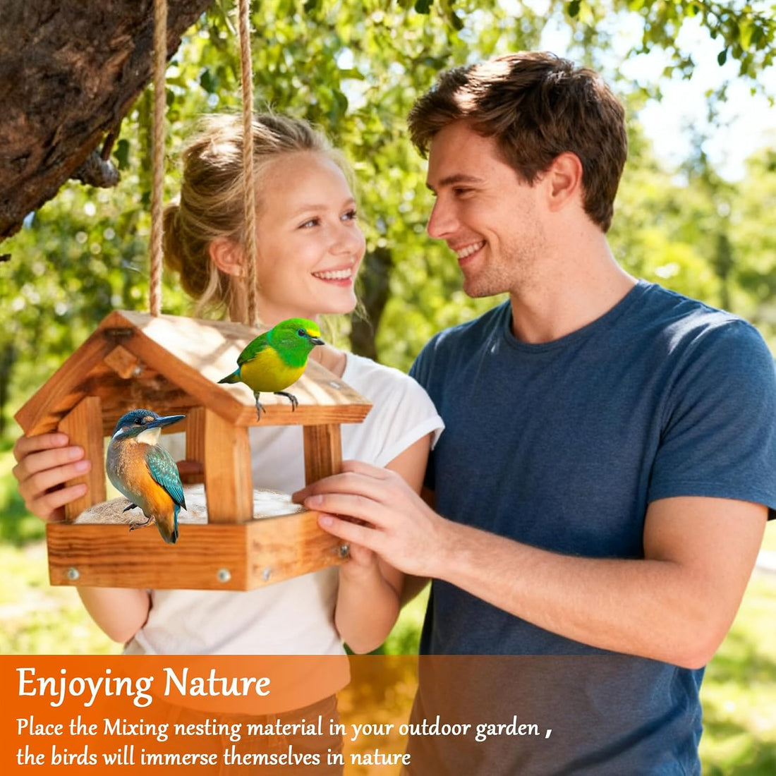 Sukh Bird Nesting Material - Bird Nest Bedding for Hummingbird Finch