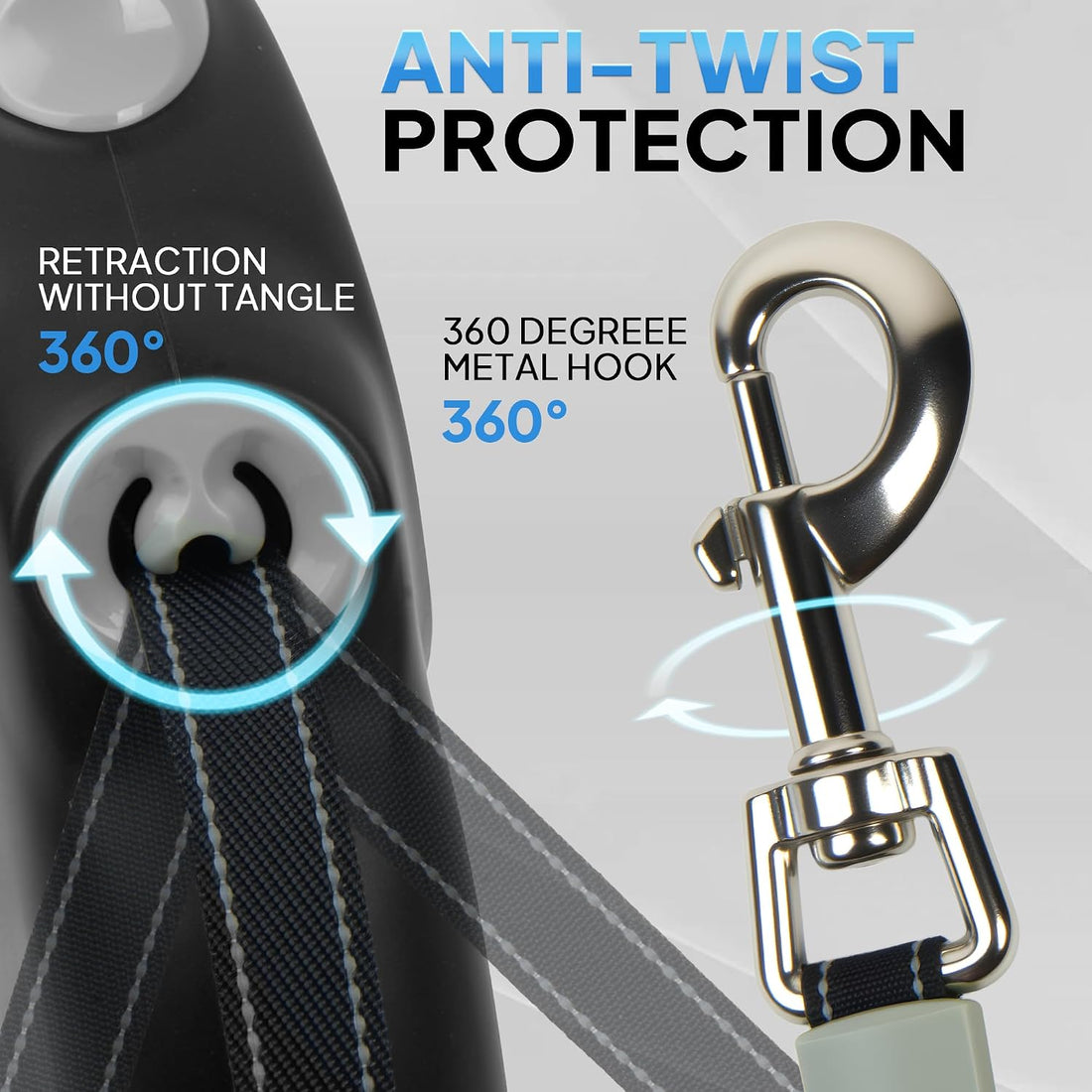 PetiFine Upgraded Retractable Dog Leash 26FT