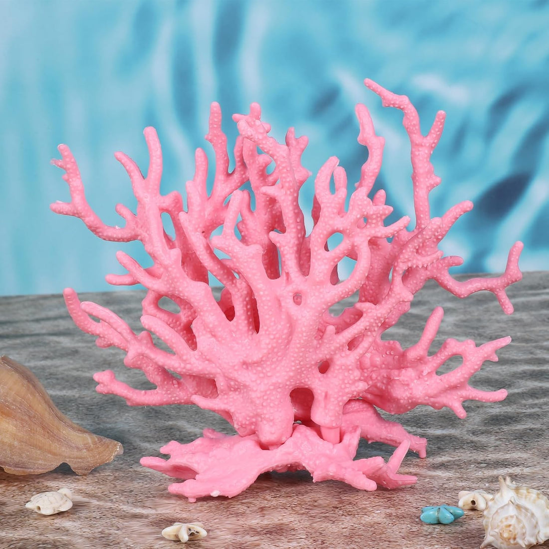 Artificial Aquarium Coral Ornament Pink Fish Tank Fake Coral Plastic