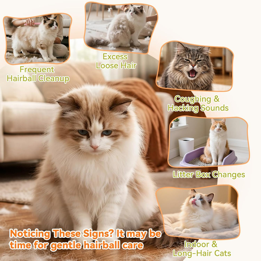 PUAINTA Cat Hairball Remedy & Cranberry Urinary Tract Support