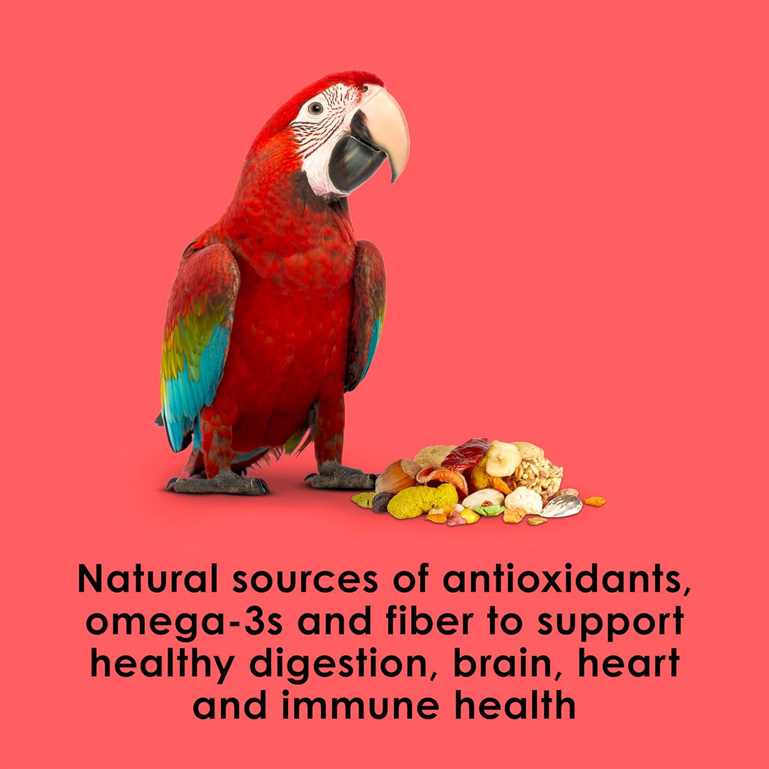 Kaytee Fiesta Macaw Food, Nutritious and Fun Blend, Supports Skin