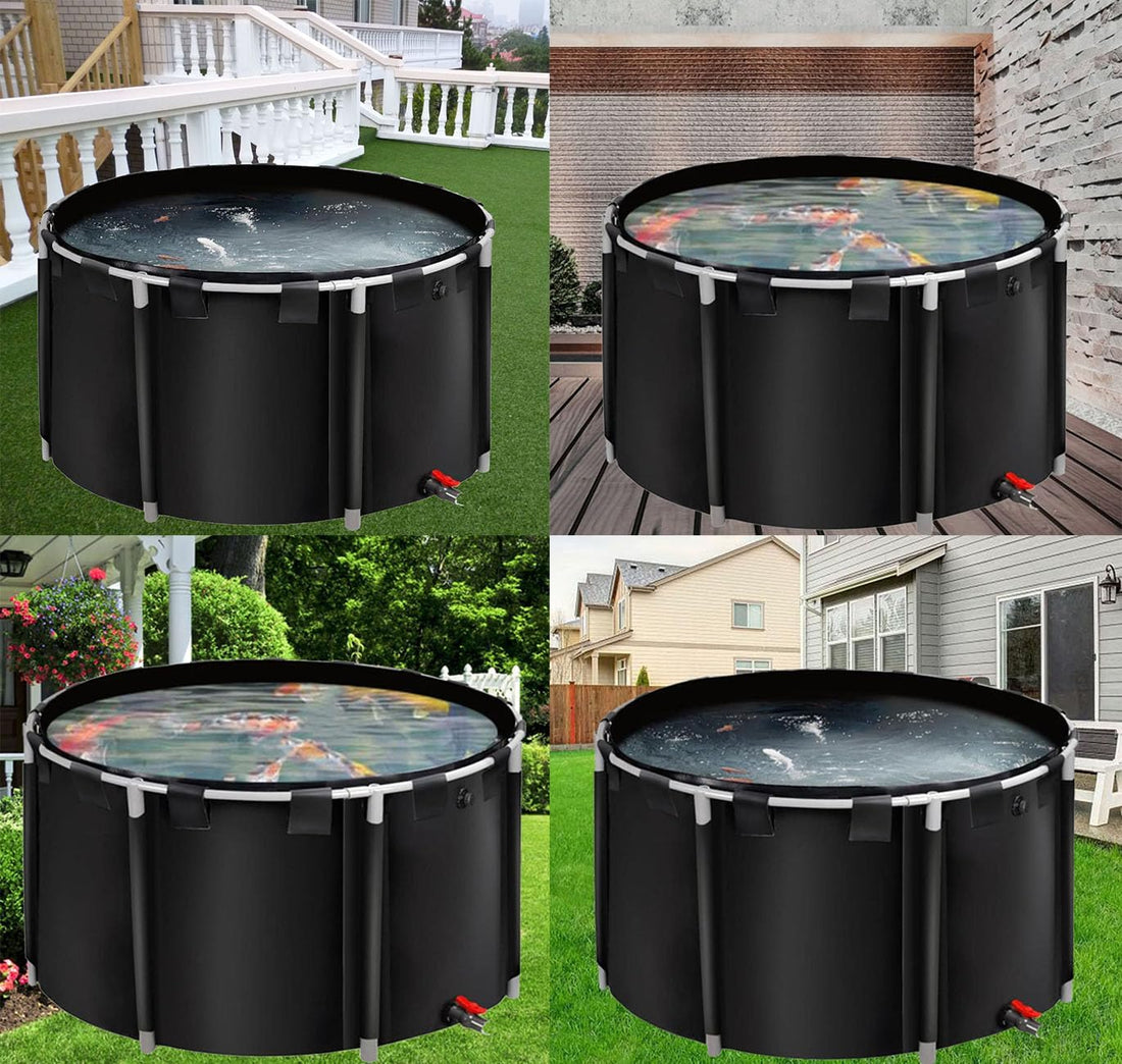 Above Ground Pond,Canvas Fish Pond,Round Thickening Koi Pond Tank