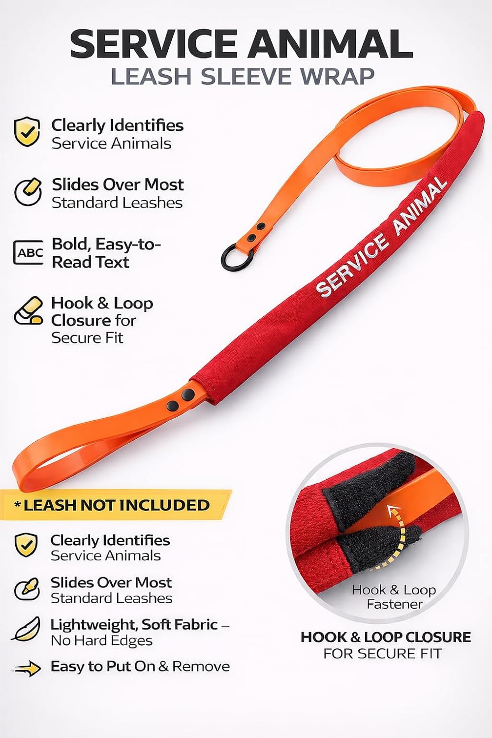 ALL ACCESS CANINE Service, Support & Therapy Animal Dog Leash Sleeve