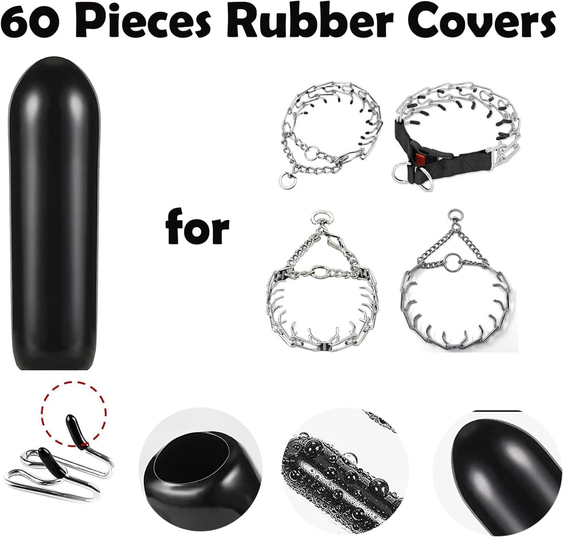 WOSKAR Prong Collar Covers, Vinyl Comfort Prong Tips for 2.25mm-4.0mm