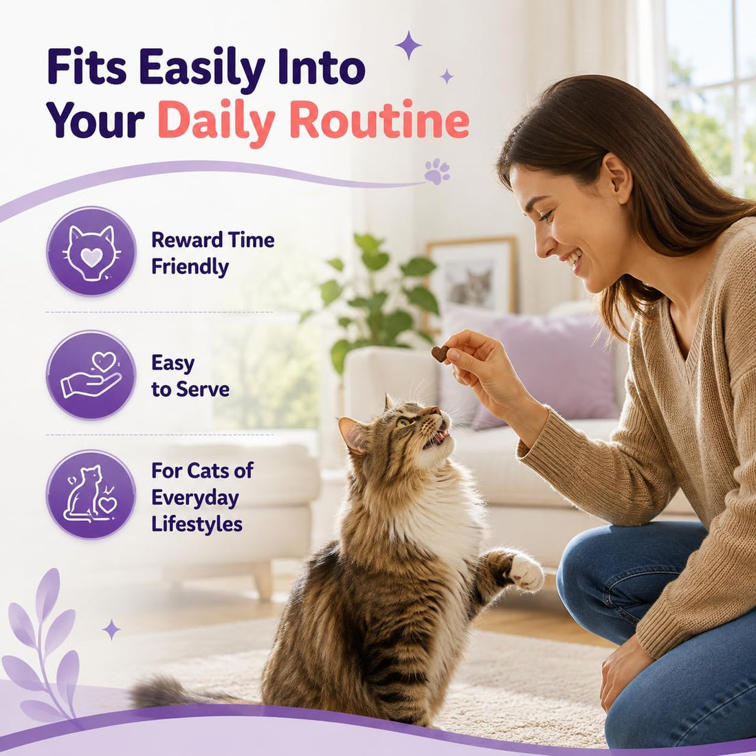 Immune & Eye Support Chews for Cats, Chicken Flavor