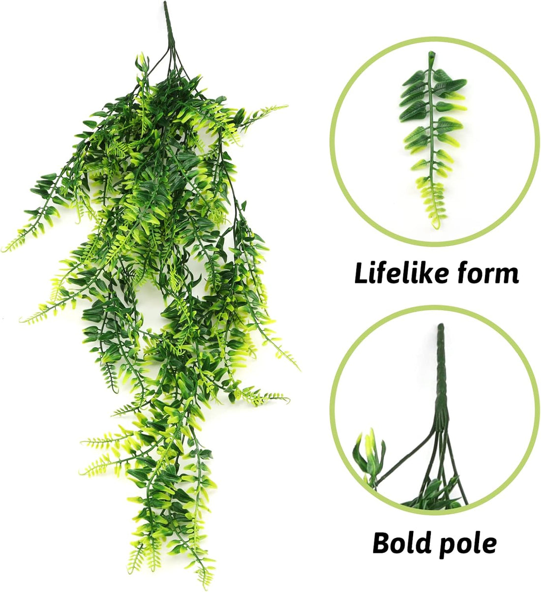 Reptile Plants, Terrarium Hanging Plant Vines Artificial Leaves