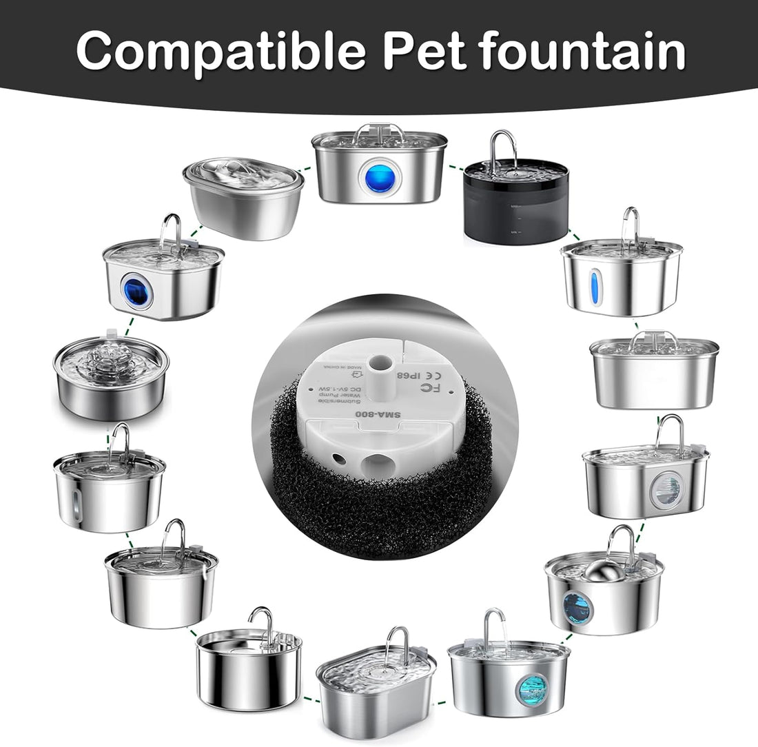 Cat Water Fountain Pump, Pet Water Fountain Replacement Pump SMA-800