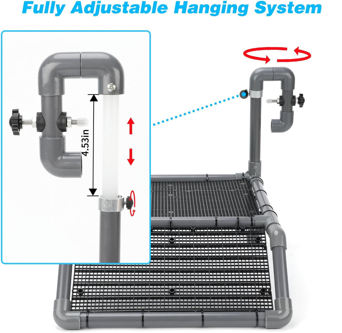 SKARUS Large Hanging Turtle Basking Platform for 55-150 Gallon Tanks