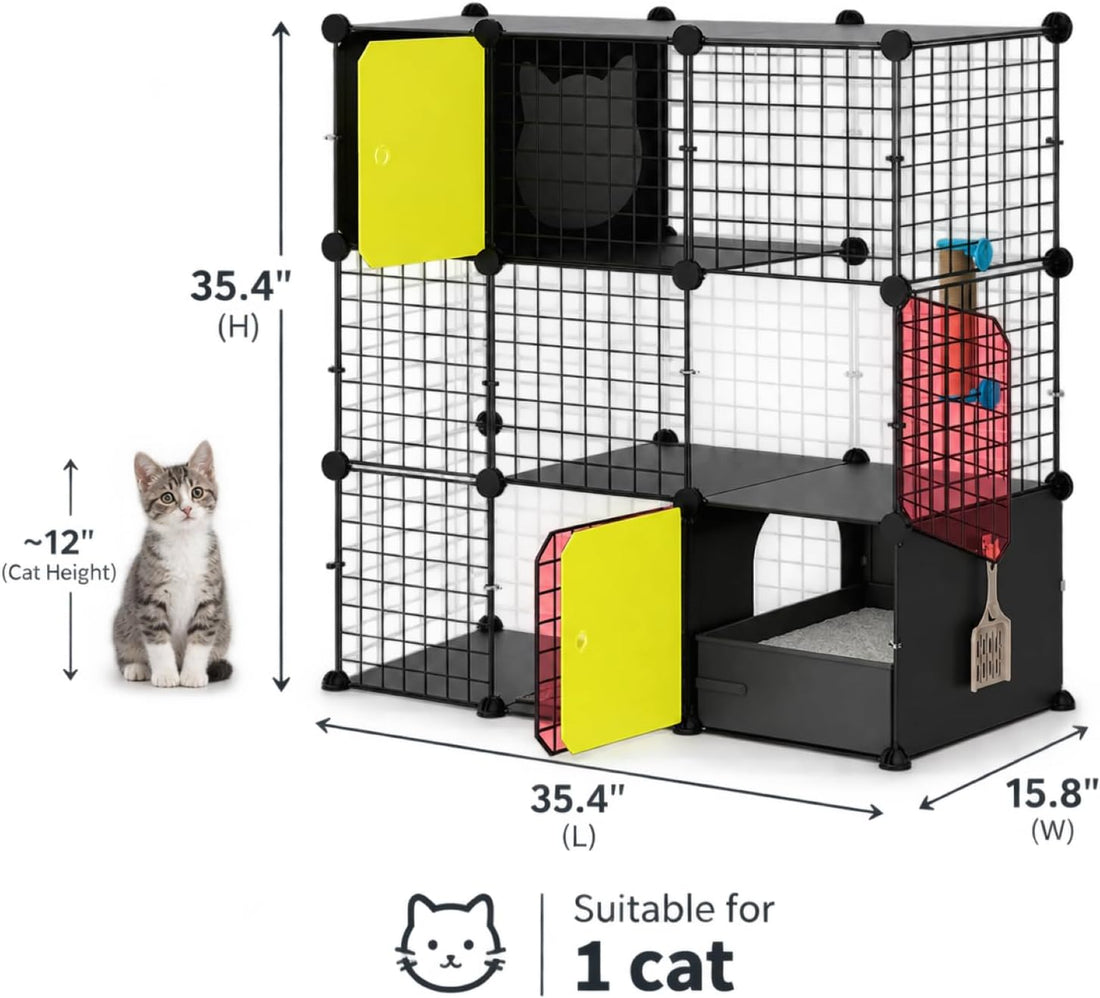 STILLCOVE 3-Tier Cat Cage Indoor