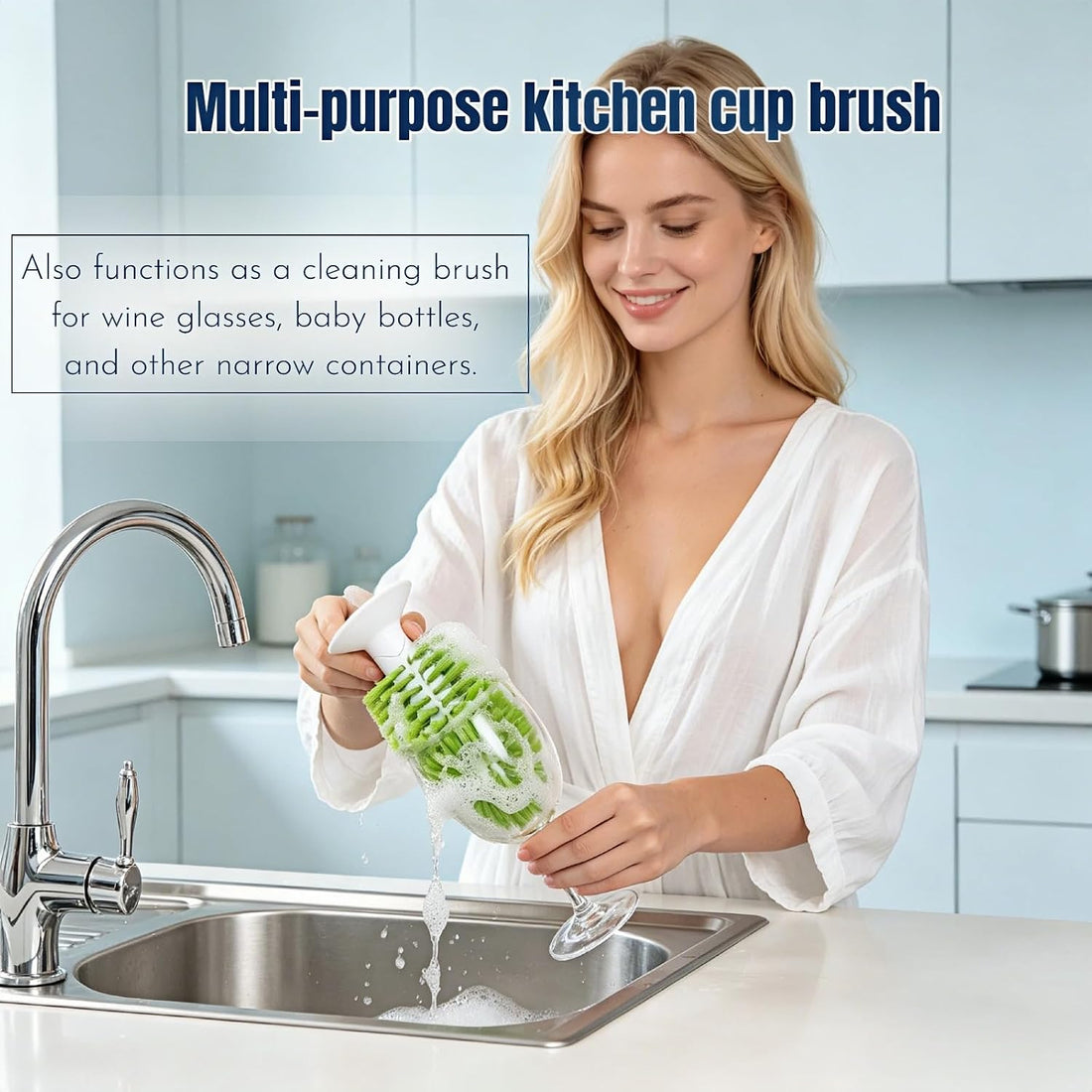 Turtle Shell Cleaning Brush with Suction Cup, 360° PP Bristles