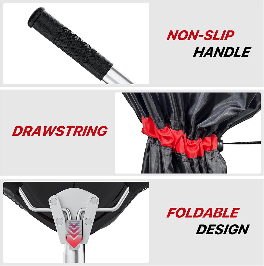 Snake Catcher Net with Secure Drawstring, 29"-65" Handing Tool