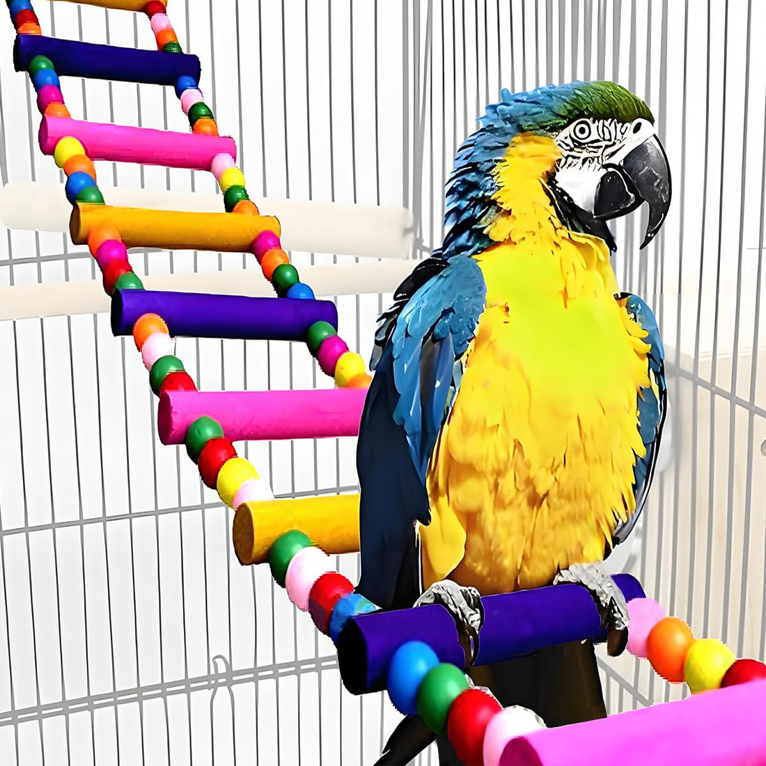 Bird Toys for Parrots Parrot Bridge, Swing Toys