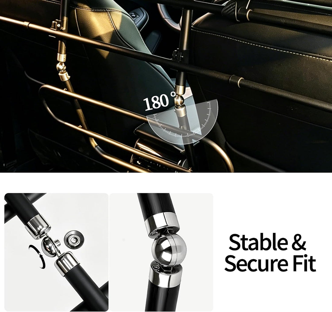 Dog Car Barrier for SUV, Adjustable Pet Divider for Back Seat