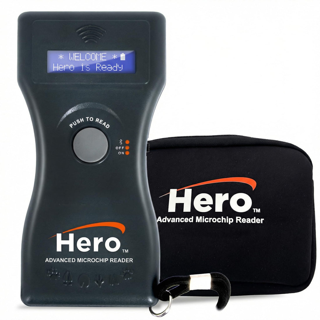 Hero Universal Microchip Scanner, Reads ISO & Non-ISO Pet Microchips