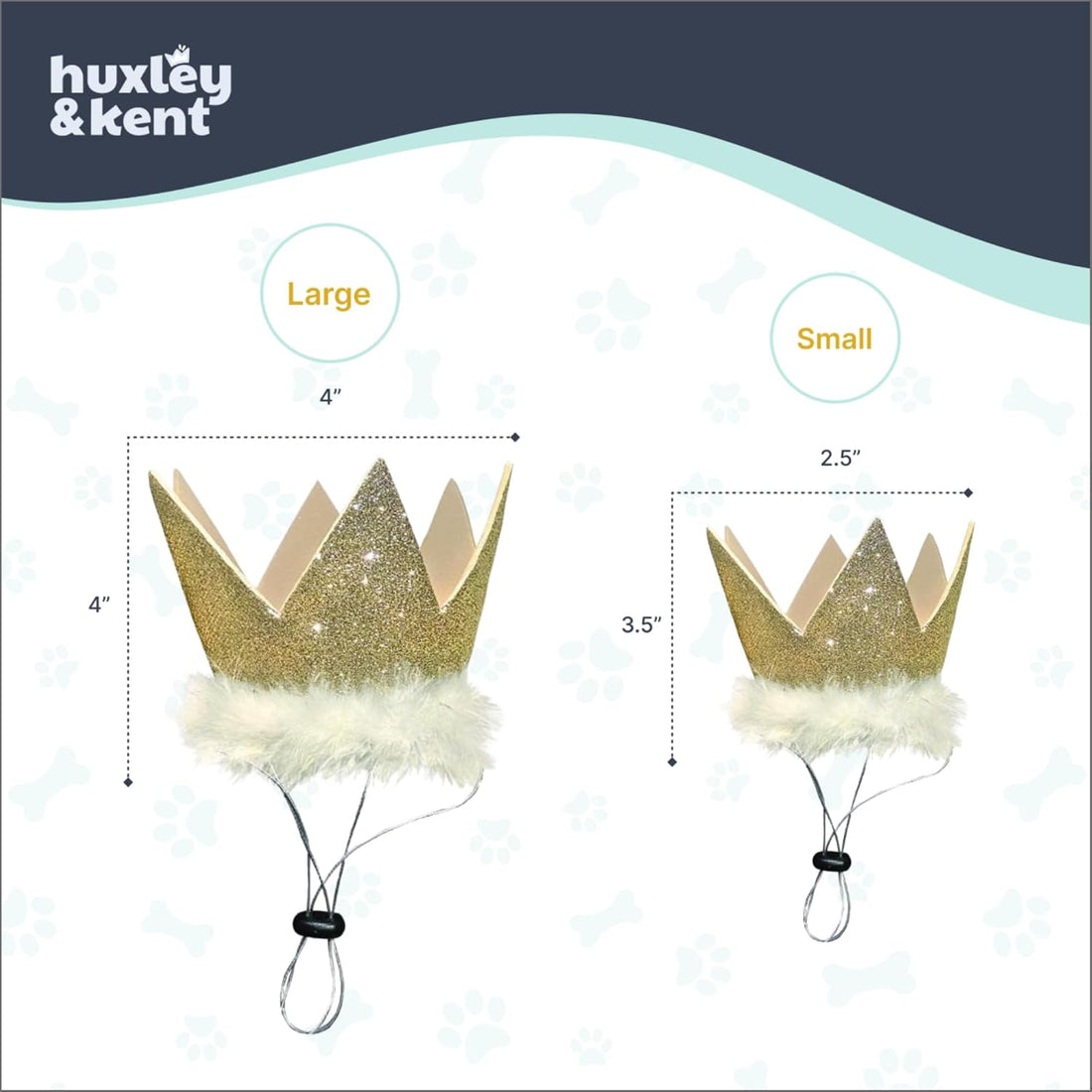 Huxley & Kent Party Crown Hat for Dogs & Cats