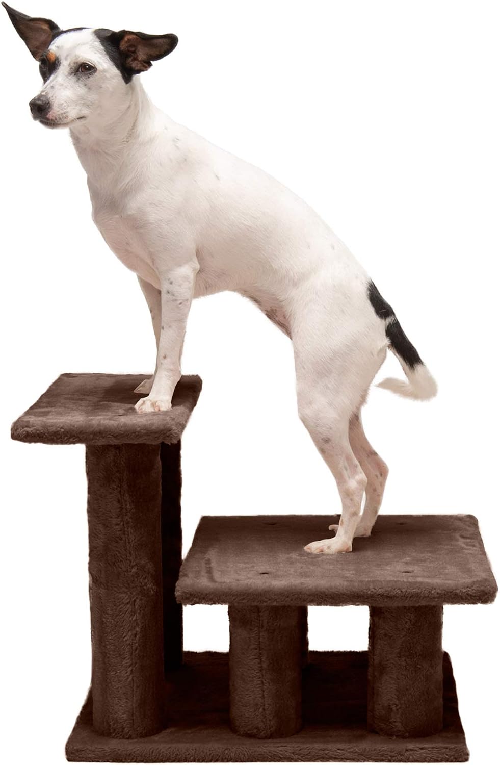 Furhaven Steady Paws Multi-Step Pet Stairs for High Beds & Sofas
