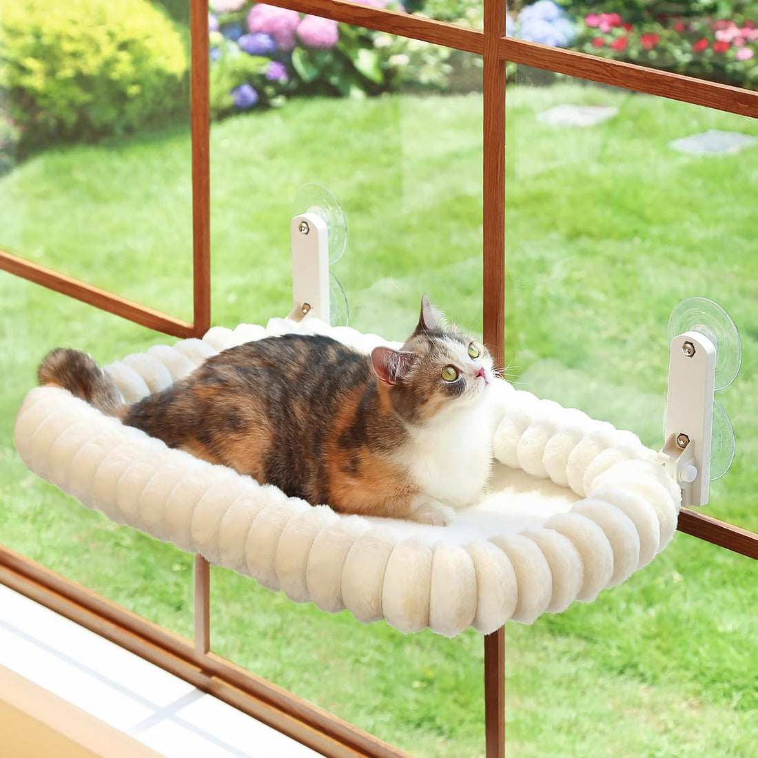 Zakkart SnugCloud Foldable Cat Window Perch - Cordless