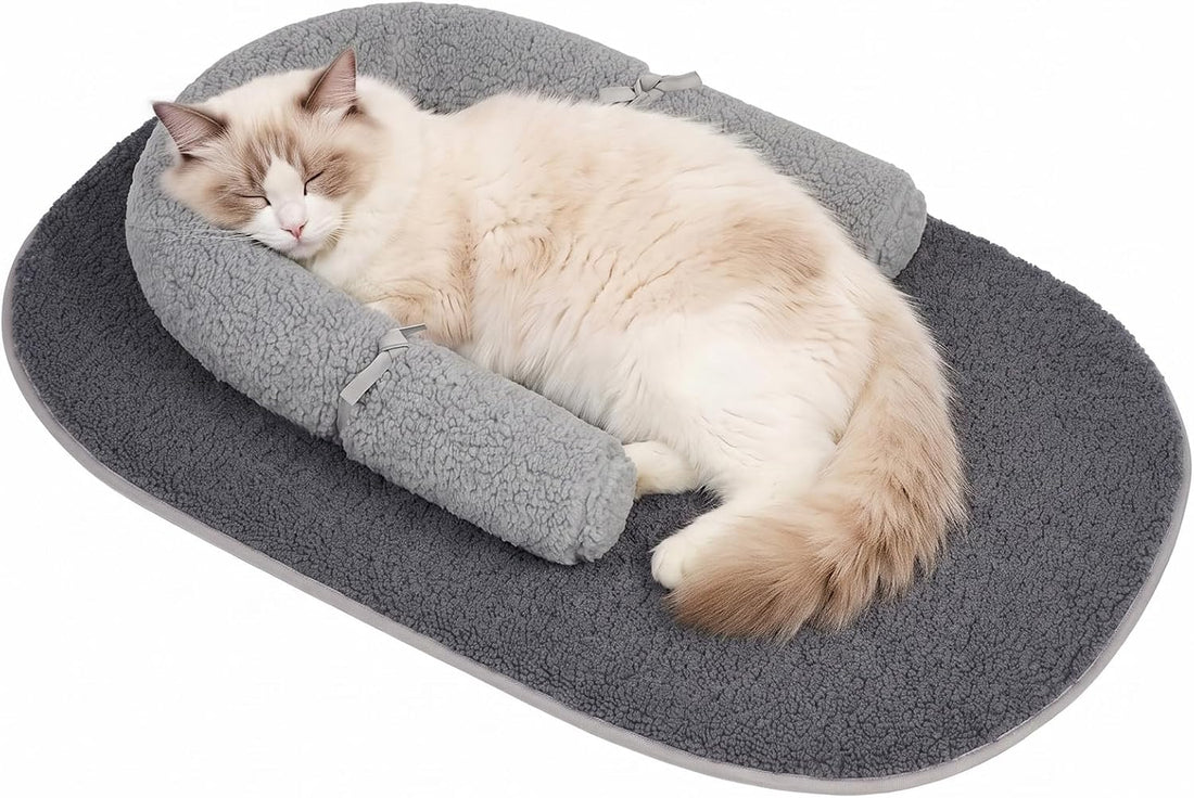 Cat Mat Self Warming Cat Bed with Soft U-Shaped Pillow