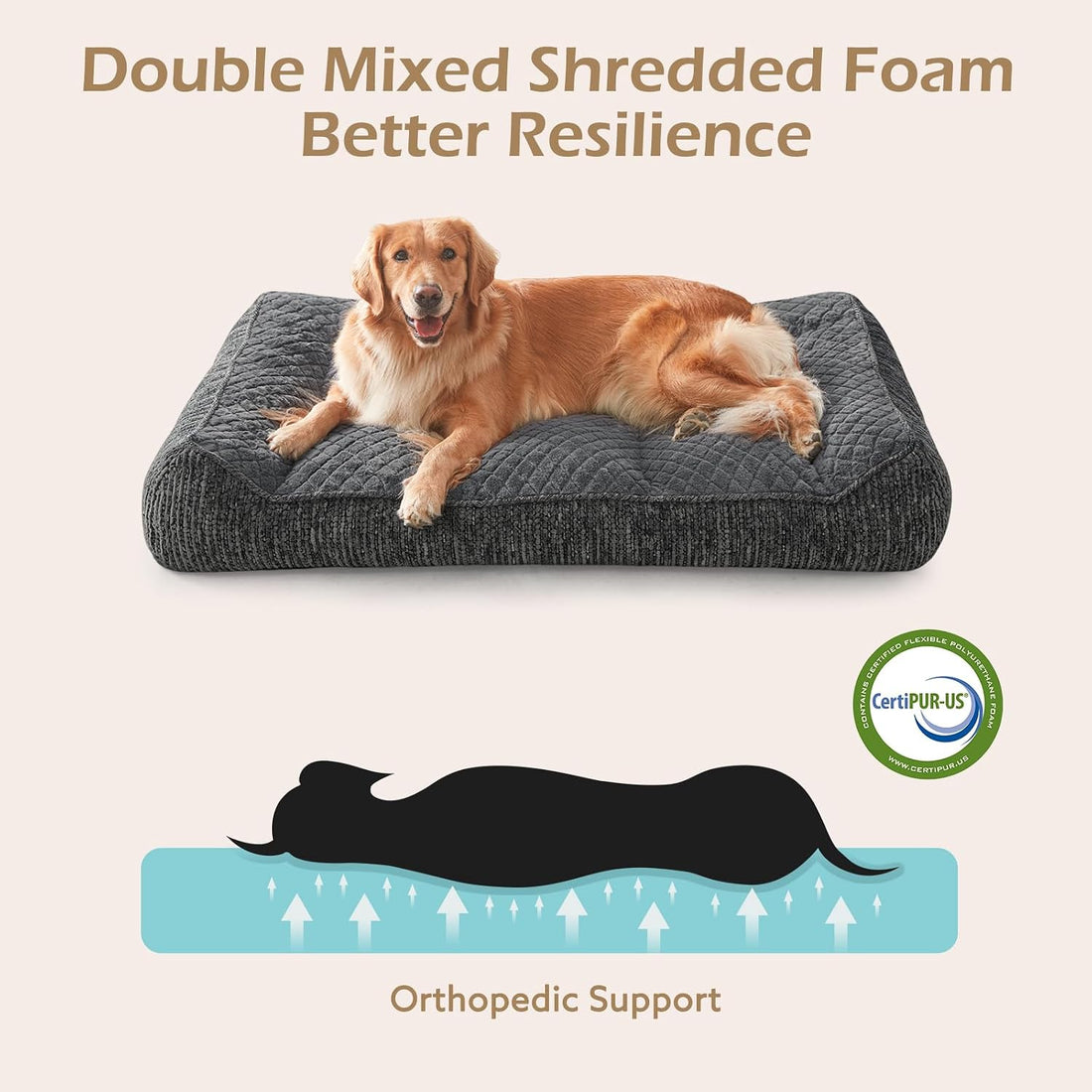 JOEJOY Extra Large Orthopedic Dog Beds Large Sized Dog
