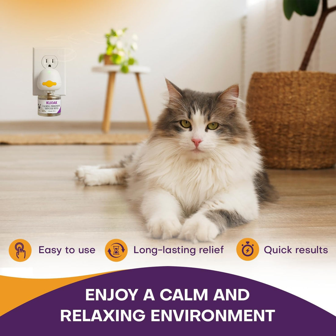 Cat Calming Diffuser Kit 2 Plug-in Diffusers & 3 Refills