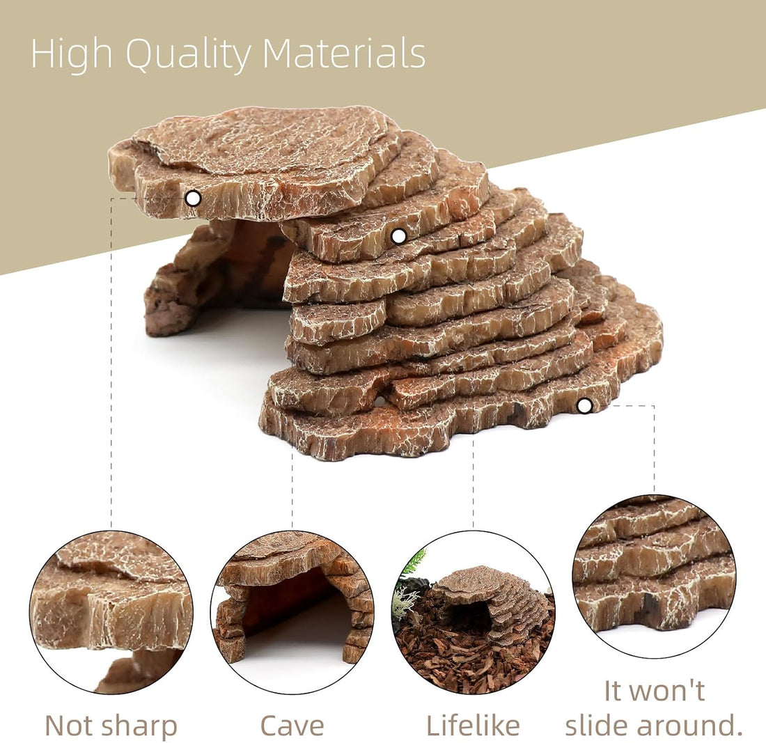 Gecko Hide Shale Scape Step Ledge