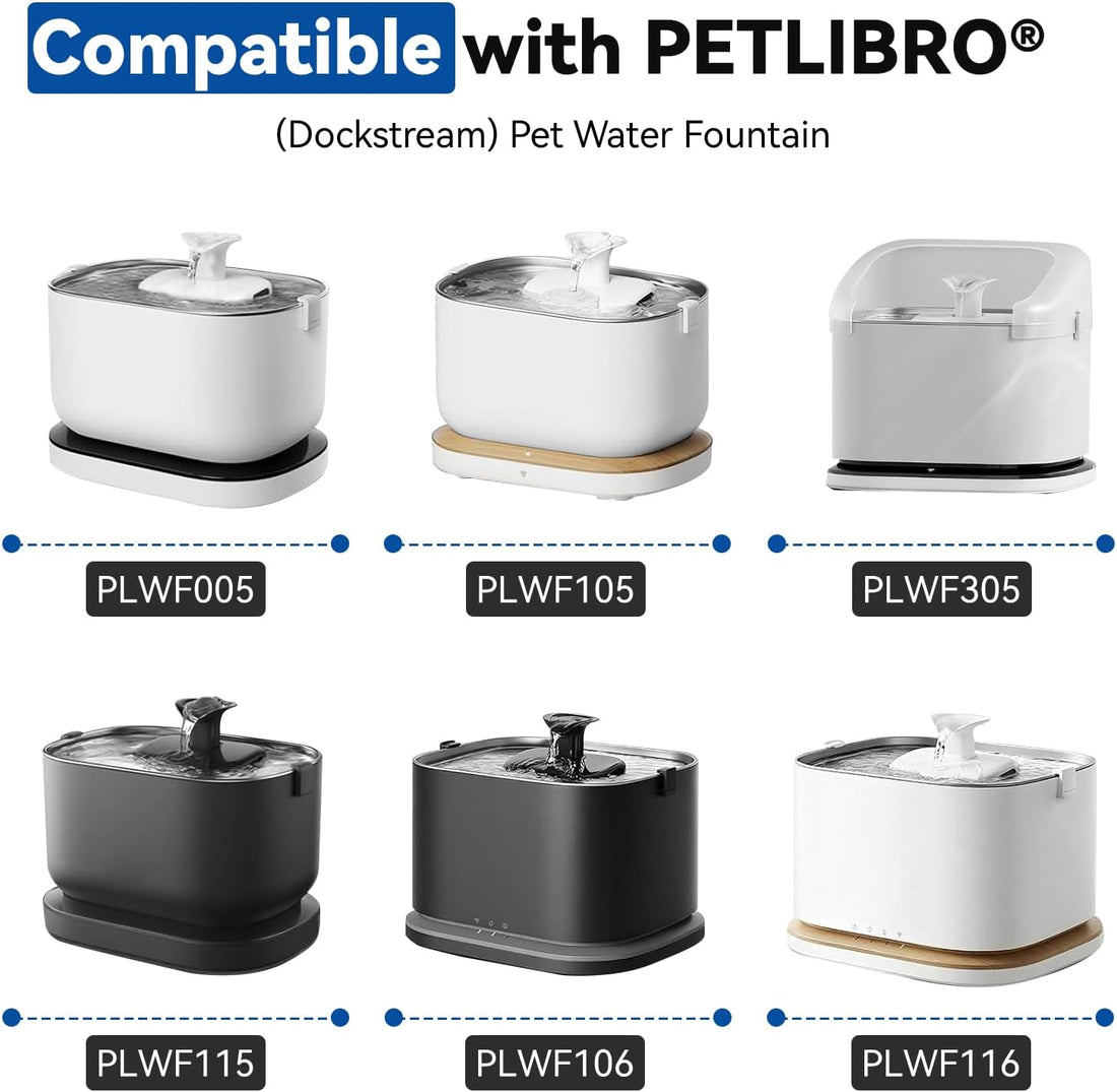 40 Packs for Petlibro Cat Water Fountain Filters Replacement
