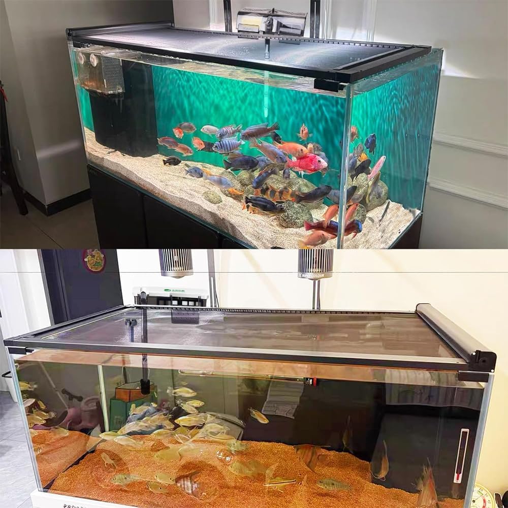 Retractable Fish Tank Hoods 30 * 12 or 24 * 12in Fish Tank Lid