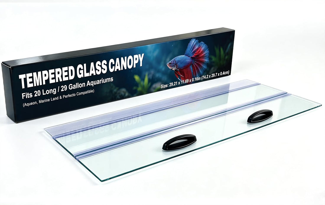 Clear Tempered Glass Aquarium Canopy Replacement Lid